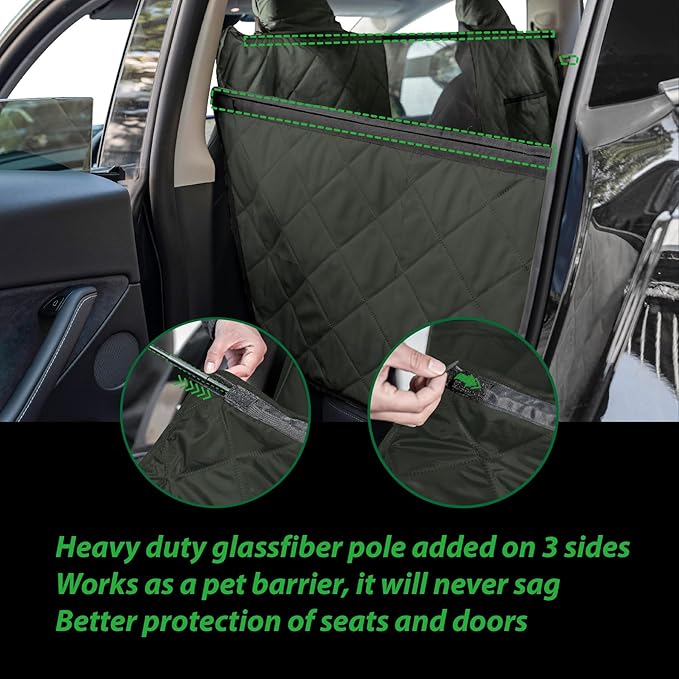 Dog Car Seat Cover for Tesla Model Y 100% Waterproof