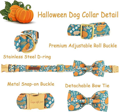 Unique style paws Halloween Dog Collar with Bow