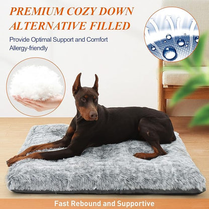 KISYYO Fixable Deluxe Plush Dog Bed or Cat Bed Ideal for Mini Pets or XXS Dog Breeds 18-Inch Dog 18 x 12 x 3 Inches,