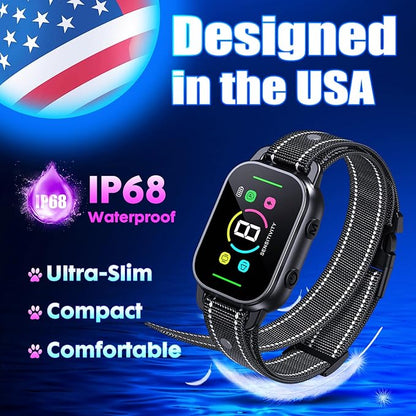 NHUJK Bark Collar- Smart Dog Bark Collar for Small Medium Large Dogs 8 Adjustable