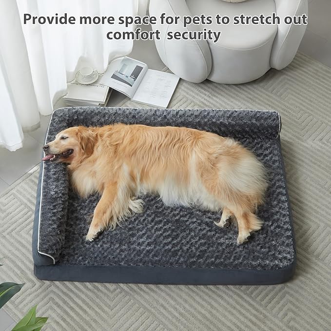 BFPETHOME Extra Large Orthopedic Dog Bed 100 lbs, 48 x 35 x 7.5 inches,