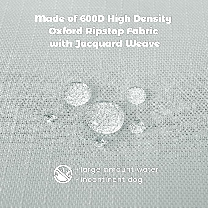 Miguel Oxford Ripstop Outdoor Waterproof Dog Bed for Metal Dog Crates Water-Resistant All Weather Pet Mat Durable Easy Wipe Clean Travel Indoor Outdoor Puppy Cat Crate Bed 36inch