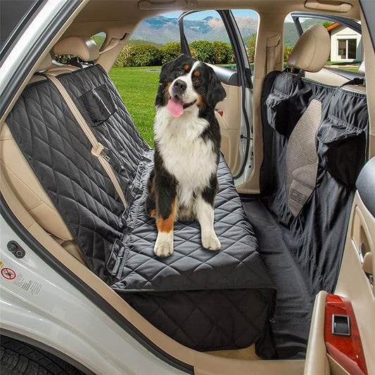 Car Seat Cover for Dogs All Covered Back Seat Cover with Mesh Window