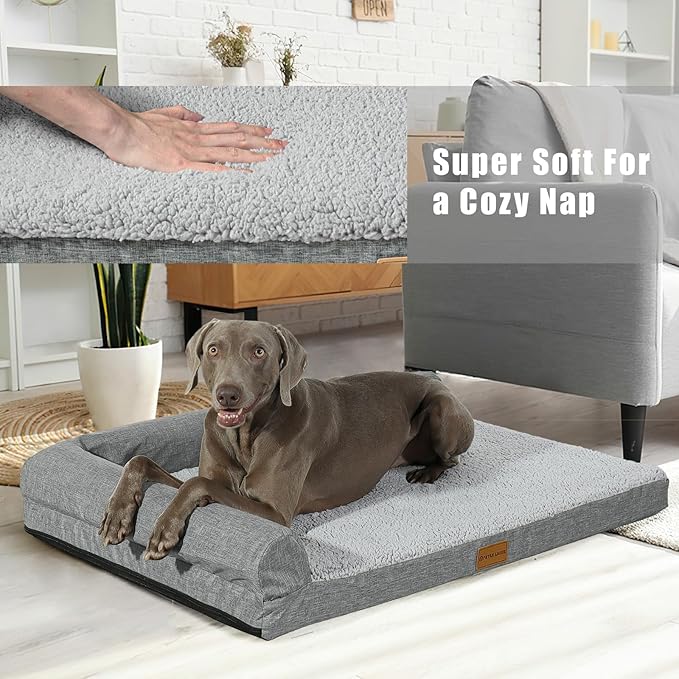 Patas Lague Orthopedic Dog Bed for Medium Dogs 30''X20''