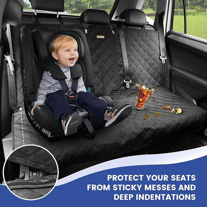 Back Seat Cover 60/40 Split Bench for Small Cars 900D Waterproof