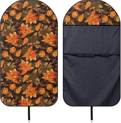 Yewattles Retro Maple Leaf Universal Waterproof Seat Cover