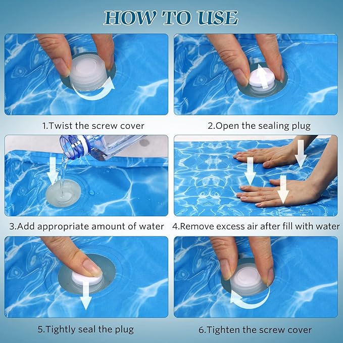 Dog Cooling Mat Water Injection Pet Cooling Mat (19x35 in)