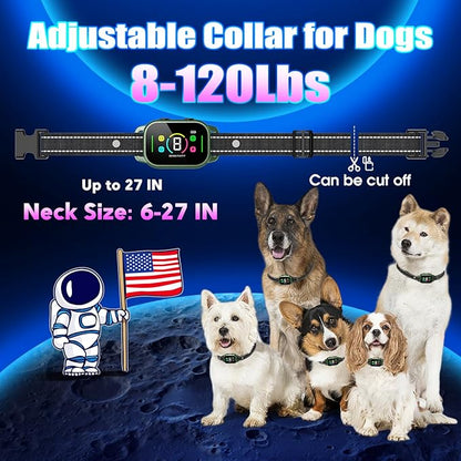NHUJK Bark Collar- Smart Dog Bark Collar for Small Medium Large Dogs 8 Adjustable