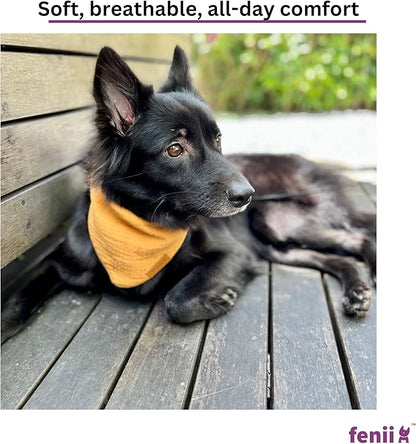 Premium Cotton Dog Bandanas 2 Pack