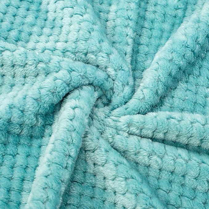 Fuzzy Blanket or Fluffy Blanket for Baby Girl or boy (40" x 48", DG-Blue