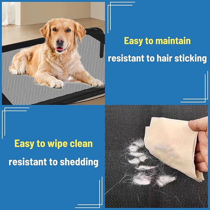 Elevated Raised Cooling Cots Bed for Large Dogs Black,43 inches