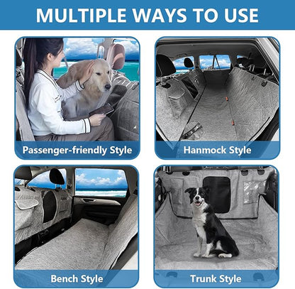 Dog Car Seat Cover for Pets 100% Waterproof 900D Heavy
