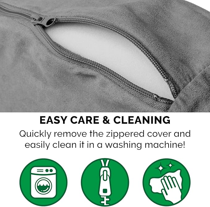 Furhaven 35" Round Memory Foam Dog Bed for Large/Medium Dogs w/ Removable Washable Cover 50 lbs 35-inch