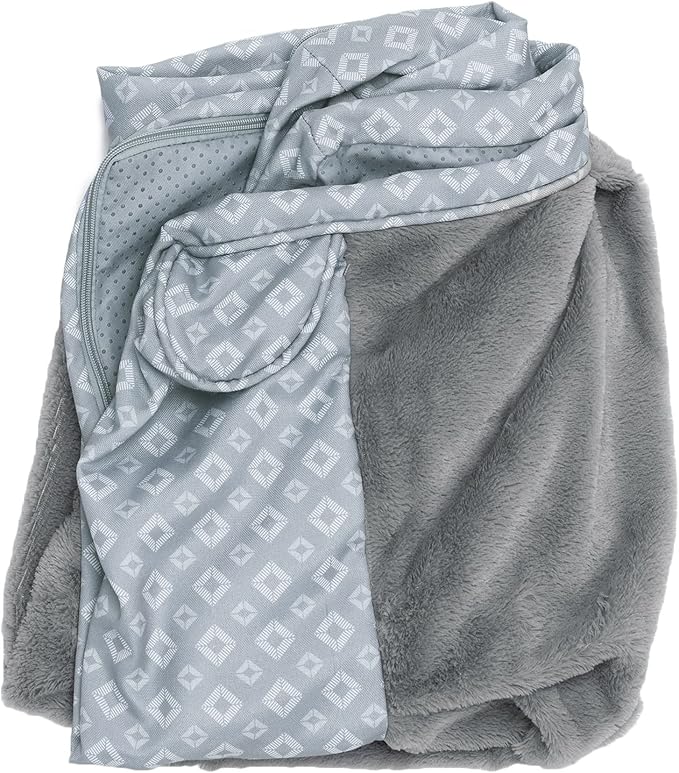 Furhaven Replacement Dog Bed Cover Plush & Diamond Print Nest Top Sofa-Style