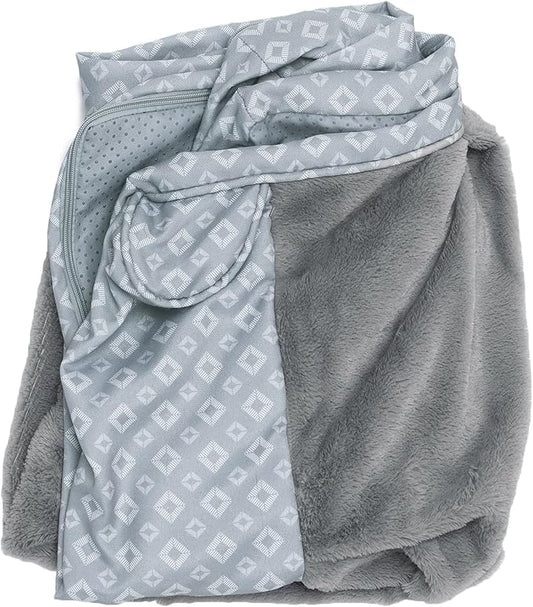 Furhaven Replacement Dog Bed Cover Plush & Diamond Print Nest Top Sofa-Style