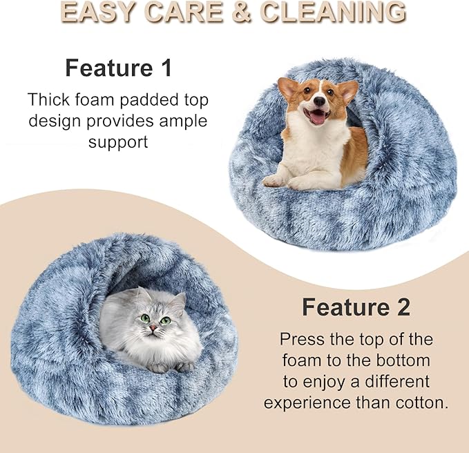 Calming Dog Beds for Small Dogs 25inch