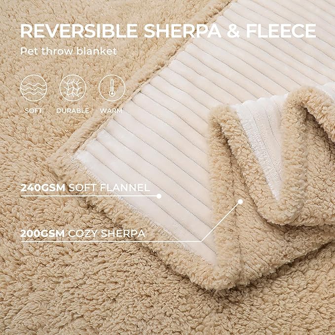 Luciphia Waterproof Pet Blankets for Couch Sofa Bed Medium（57" x 40"）