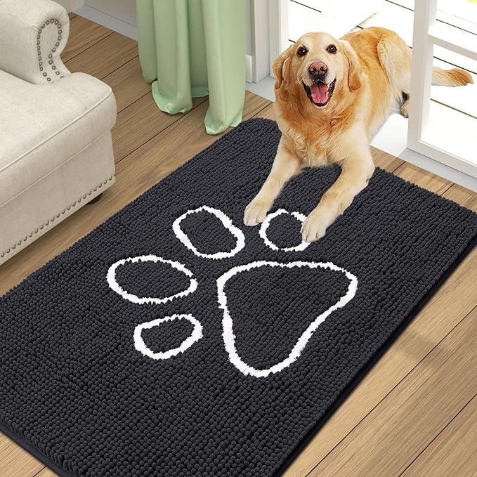 smiry Dog Door Mat for Muddy Paws (36x24 Inches,