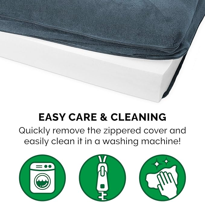 Furhaven Orthopedic Dog Bed for Large Dogs w/ Removable Bolsters & Washable Cover 125 lbs