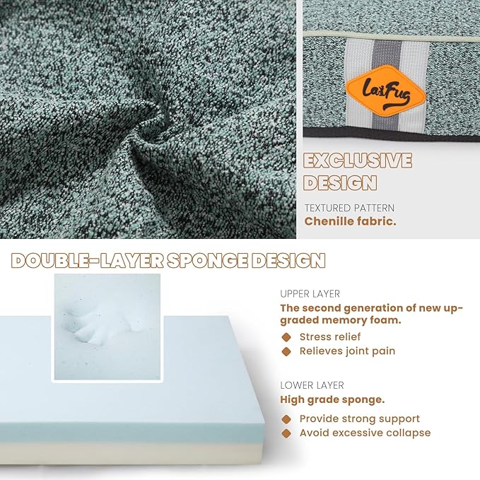 Laifug Memory Foam Dog Bed