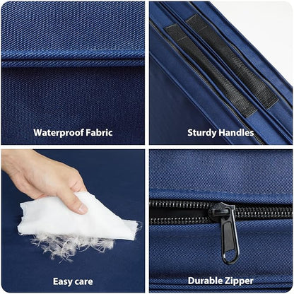 RRPETHOME Waterproof Outdoor Dog Beds Large Sized Dog