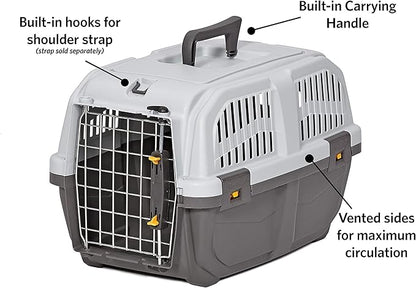 MidWest Homes for Pets Skudo Plastic Carrier, 19-Inch Ideal for "Toy" Dogs with an Adult Weight up to 6 Pounds