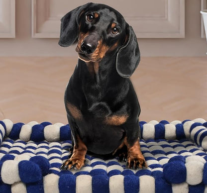Felt Ball Dog Bed Wool Bed for Cats and Kittens Fabric Pet Beds Luxury Cat Dog Bed