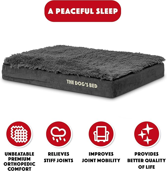 The Dog’s Bed Orthopedic Memory Foam Dog Bed 34x22, Pain