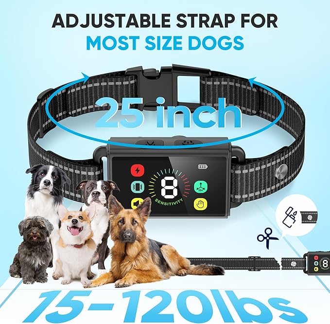 MODUS Dog Bark Collar 8 Adjustable IP67 Waterproof