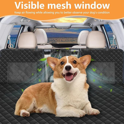 Hard Bottom Dog Car Seat Cover for Back Seat