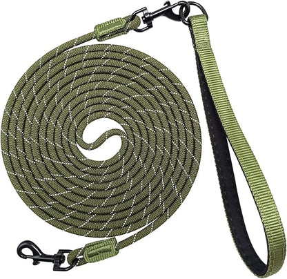 Long Leash for Small Dogs 8FT/12FT/20FT/30FT/50FT/65FT/75FT/100FT Reflective