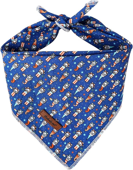 4th of July Dog Bandanas Boy Girl Patriotic