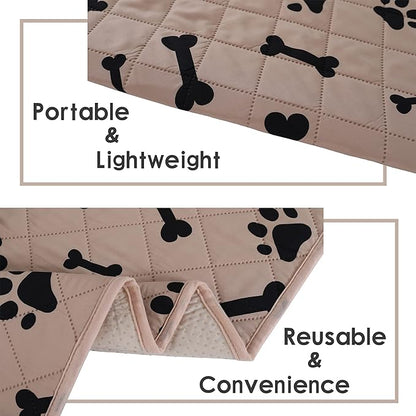 Waterproof Blankets for Dogs - NANBOWANG Dog Bed Covers for Large Dogs, Water Absorb Training Pads (5282 Beige)