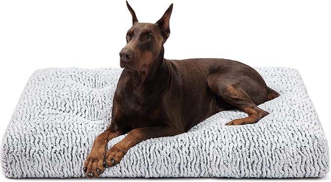 Bedsure Big Dog Bed for Crate 48" x 29", Light