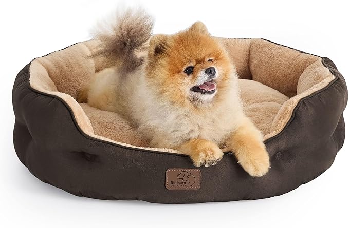 Bedsure Dog Beds for Small Dogs 25 Inches,