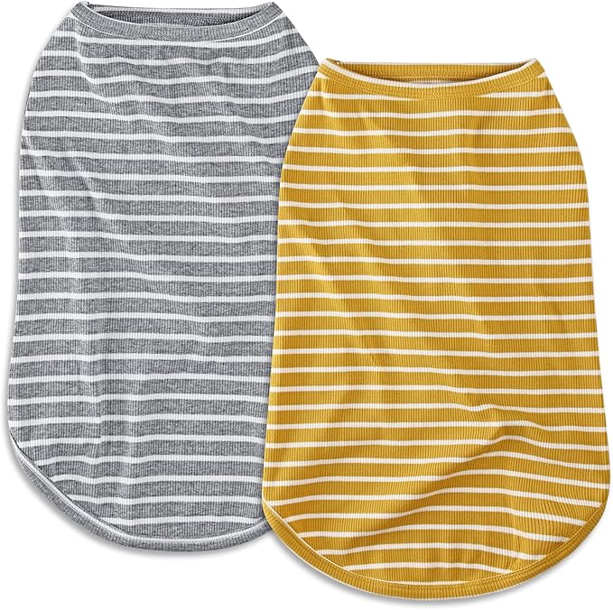 Koneseve Dog Shirt Vest Lightweight Stretchy Dog T-Shirts 2 Pack 4XL ]