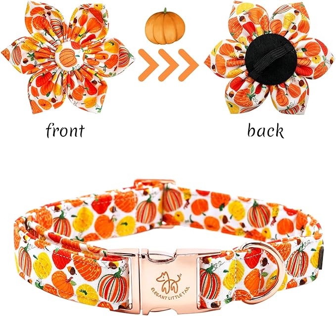 Elegant little tail Dog Collar with Flower