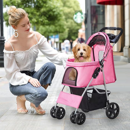 Pet Stroller 4 Wheel,