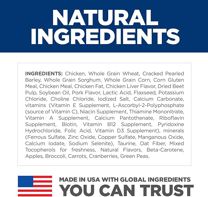 Hill's Science Diet Adult 1-6, Adult 1-6 Premium Nutrition, Small Kibble, Dry Dog Food, Chicken & Barley, 15 lb Bag