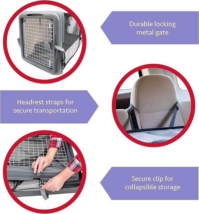 Sport Pet Car Seat Pet Crate with Divider