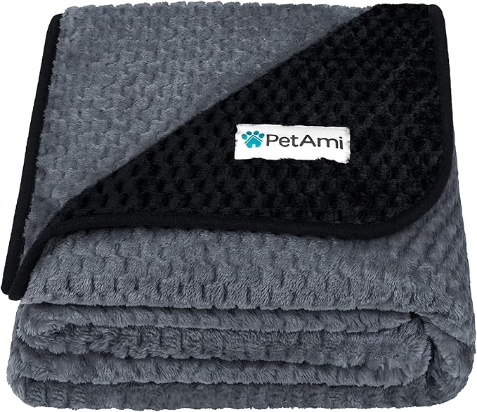 PetAmi Waterproof Dog Blanket 60x80 Black