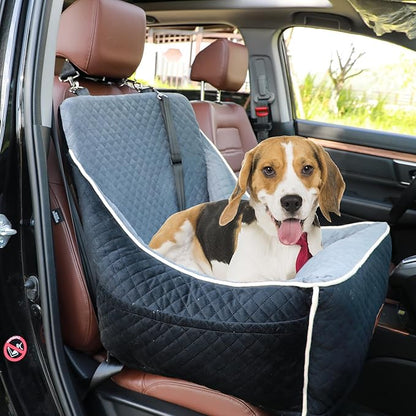 Dog Car Seat for Small/Medium Dogs 35lbs（Darkgray）