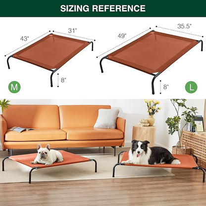 Love's cabin Outdoor Elevated Dog Bed 49in Cooling