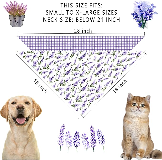 Spring Dog Bandanas 2 Pack,