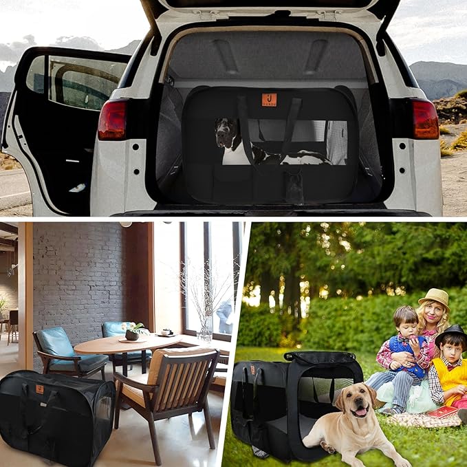 Folding Soft Dog Crate 36"x25"x25" Dog