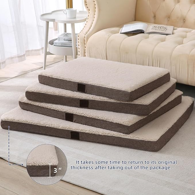 DaysU Dog Bed for Extra Large Dogs 100 Ibs, 44x32x3in