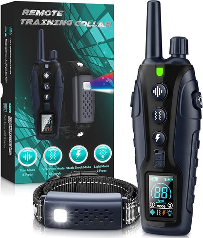 Dog Shock Collar 4000FT Dog Beep(1-8), Vibration(1-16), Shock(1-99), and