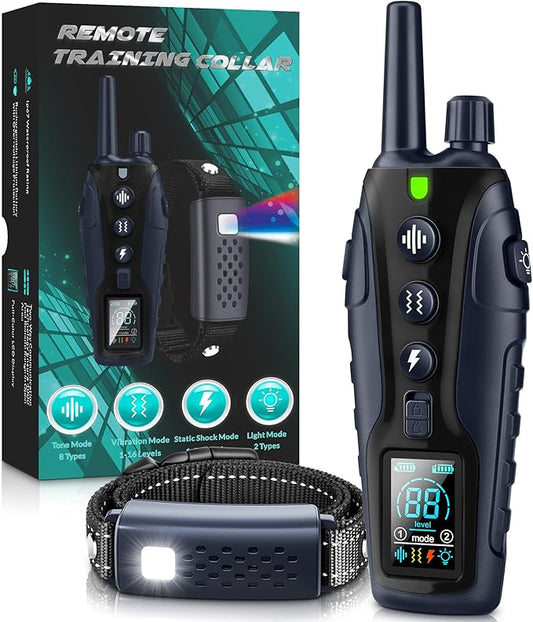 Dog Shock Collar 4000FT Dog Beep(1-8), Vibration(1-16), Shock(1-99), and