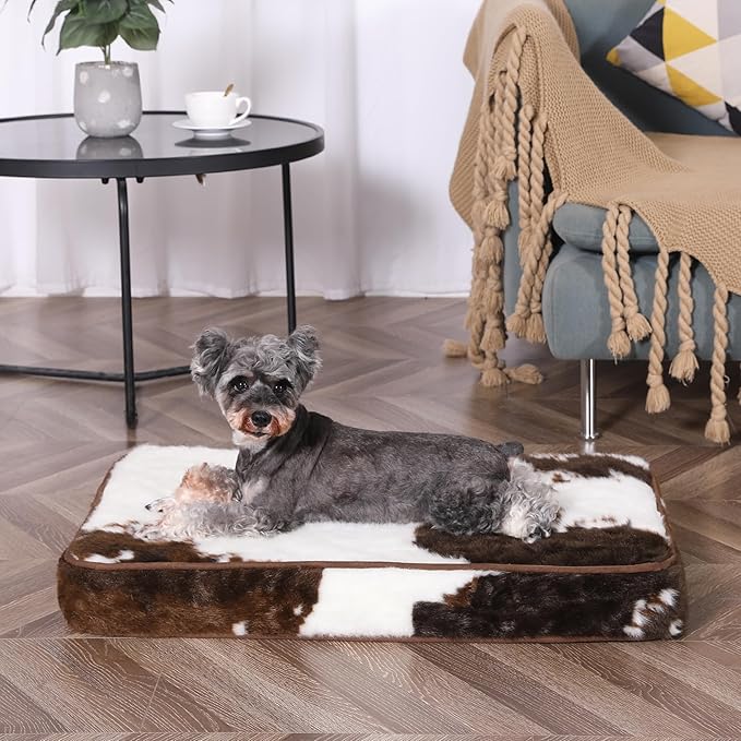 Bedfolks 3" Thick Orthopedic Dog Bed for Medium Dogs