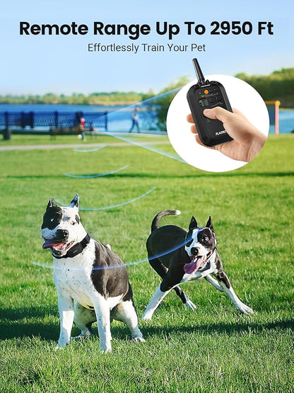 Dog Training Collar 2950FT Remote IPX7 Waterproof, 3 Training